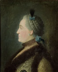Porträt von Katharina II. von Russland, nach einem Gemälde von Dimitri Gregorievich Levitsky